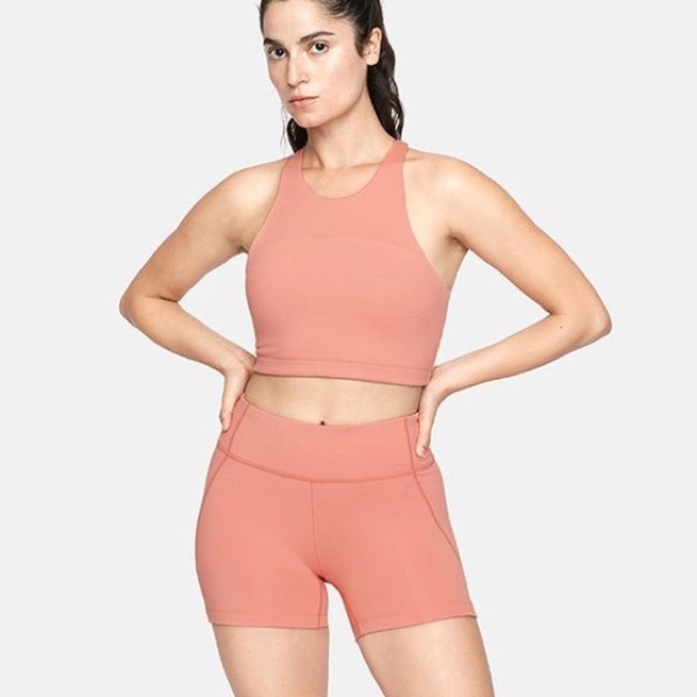 Outdoor Voices - Tech Sweat Crop in Terracotta